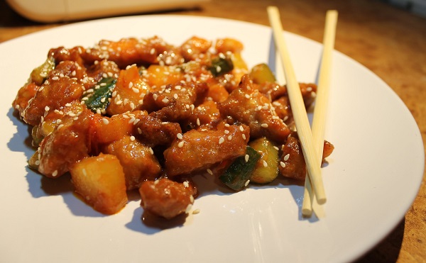 Китайский рецепт — свинина с ананасами