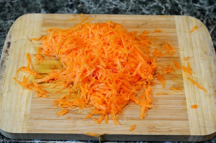 морковь тертая на терке