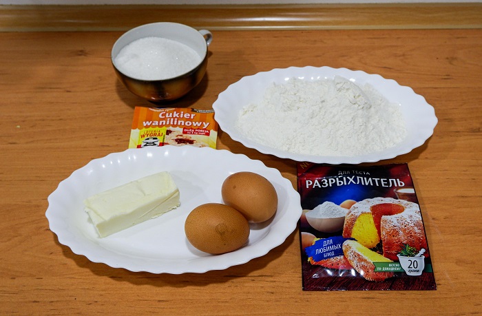 ингредиенты для приготовления кексов